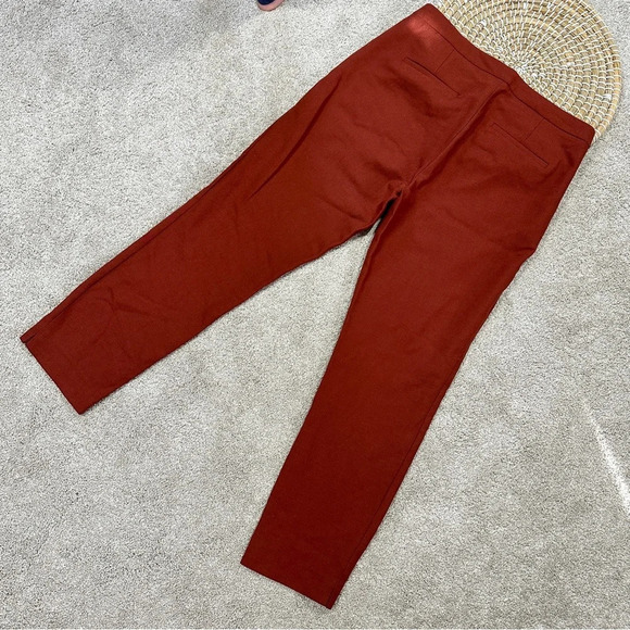 J. Crew Martie Wool Blend Pants Trouser Slim Fit Cropped in Copper Size 6 - Picture 6 of 16